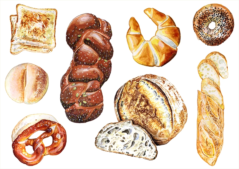 Bread Illustrations